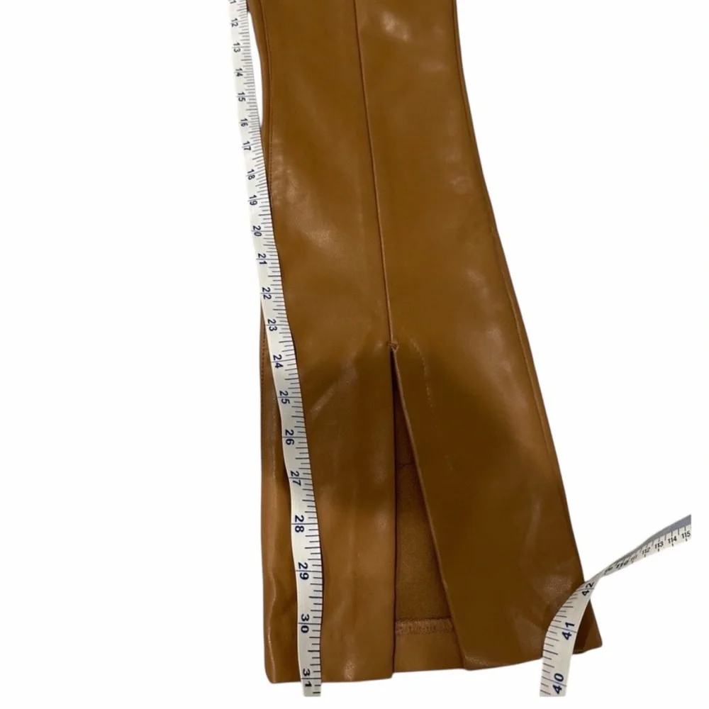 Abercrombie & Fitch Ultra High Rise Faux Leather Pants Women’s 27/4 Caramel